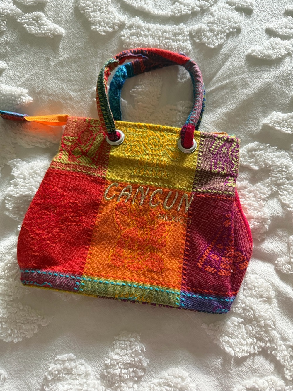 Cancun Multicolor Patchwork Tote Bag